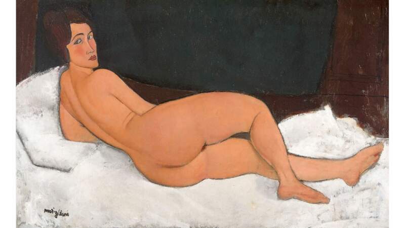 Amedeo Modigliani, Nu couché, 1917