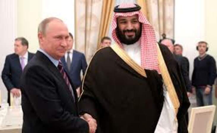 Le roi Salmane avec Vladimir Poutine